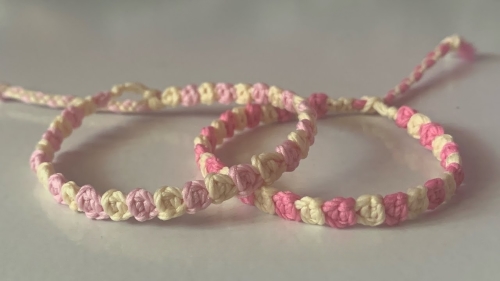 Crochet Rose Bracelet