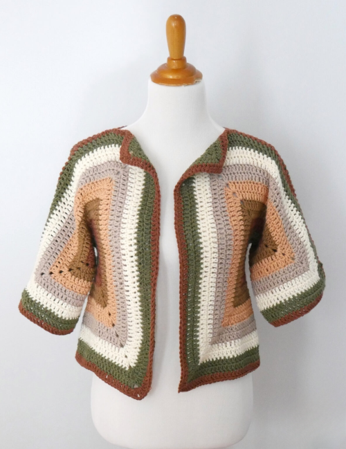 Easy Crochet Hexagon Cardigan