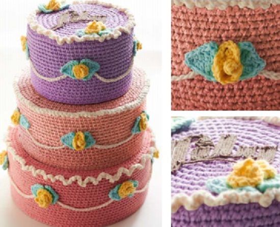 DIY Crochet Cake 15