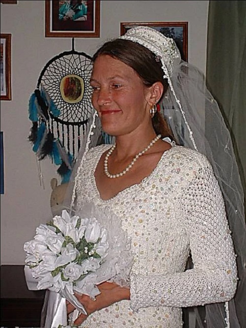 Classic White Wedding Gown Crochet Pattern