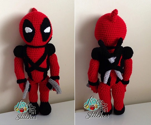 Deadpool Amigurumi Free Crochet Patterns 1
