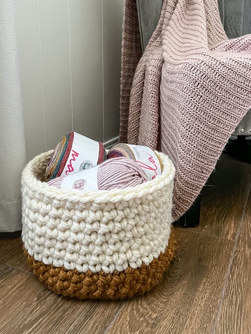 Chunky Single Crochet Basket Pattern