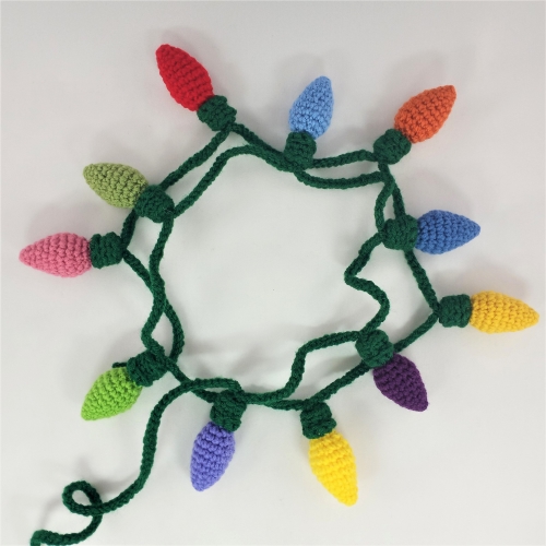 Scrap-Buster Holiday Light Garland