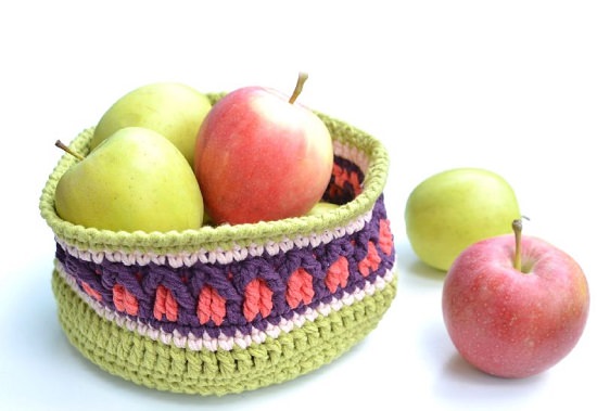 DIY Crochet Basket 5