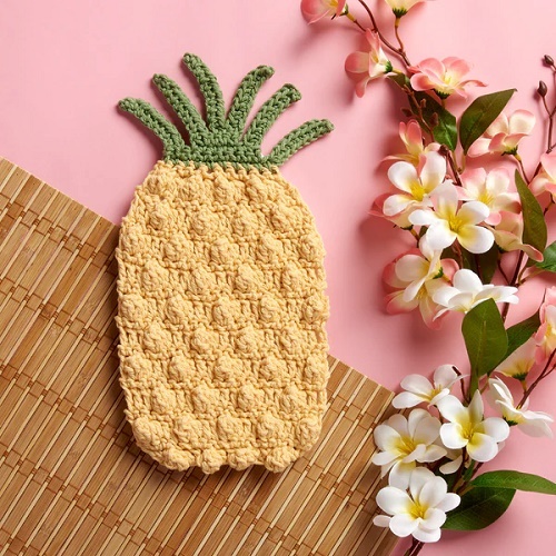 Pineapple Dishcloth Crochet Free Pattern