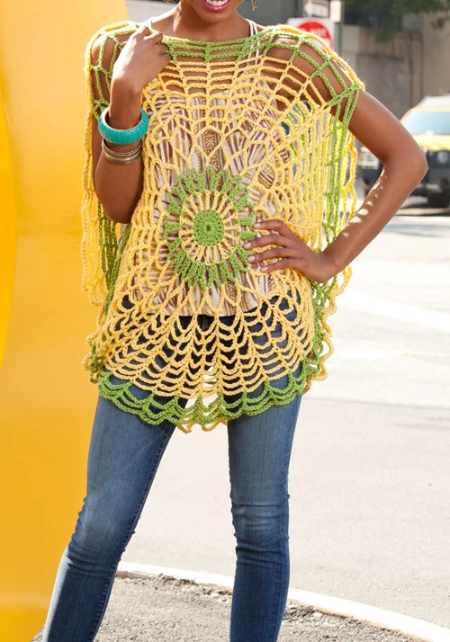 crochet summer tunic free pattern