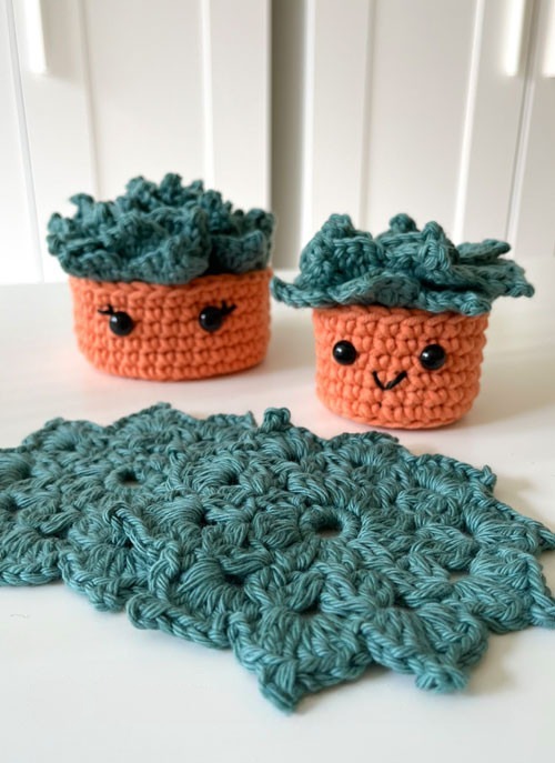Crochet Plant Coasters Free Patterns