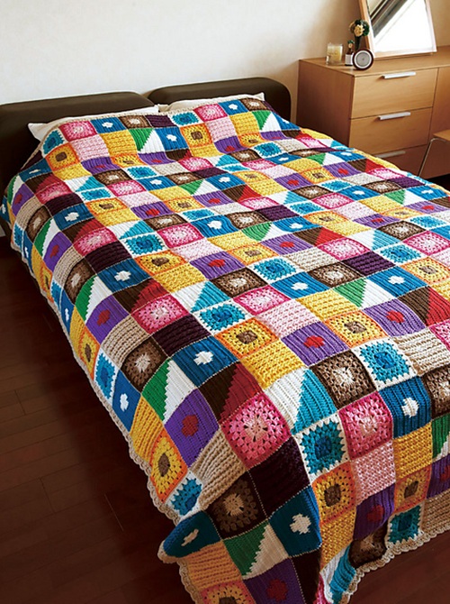 212w-14 Kukka Bedspread Pattern