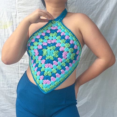 single granny square top