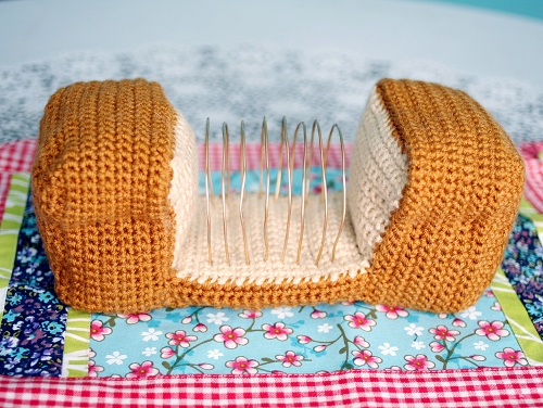 Crochet Bread Loaf Letter Organizer