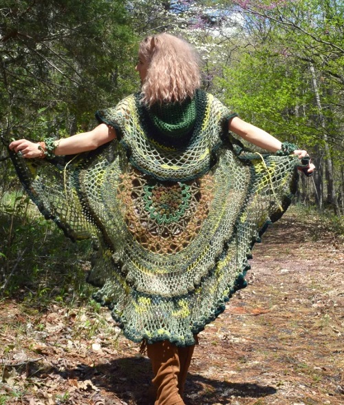 Free Crochet Circular Vest Patterns 24