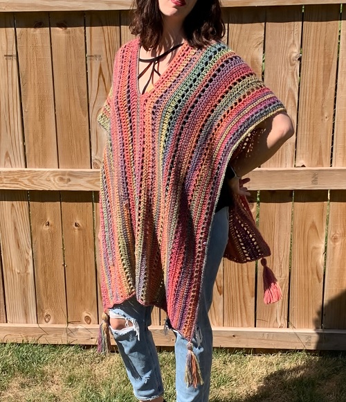 Crochet Fall Poncho Free Patterns