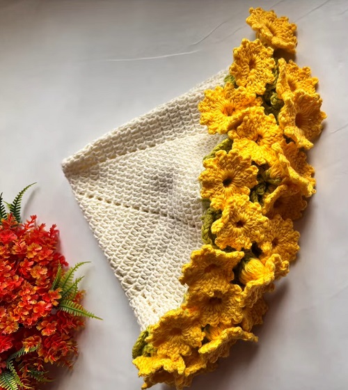 Crochet Flower Bouquet Blanket for Beginners