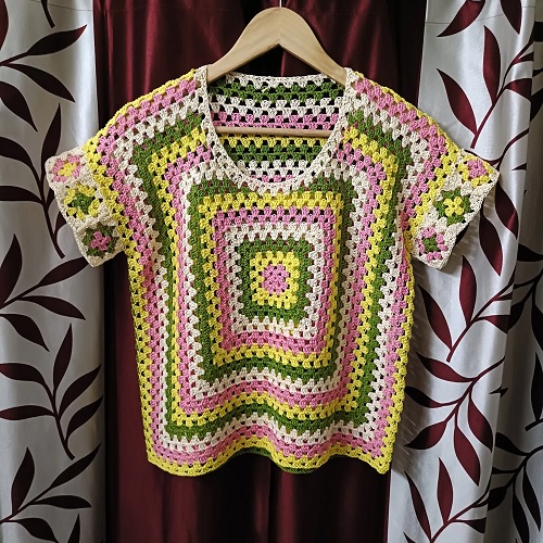 Granny Square Top for absolute beginners