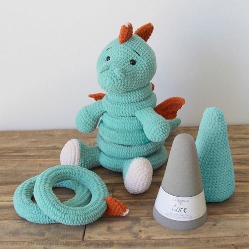 Stackable Dino Toy Crochet Pattern