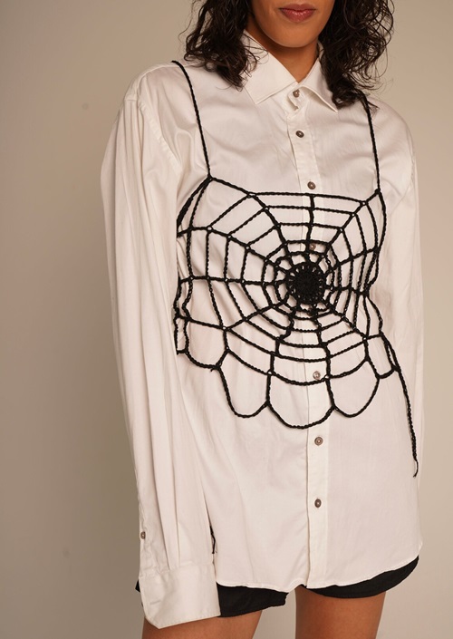Beginner-Friendly Crochet Spiderweb Top