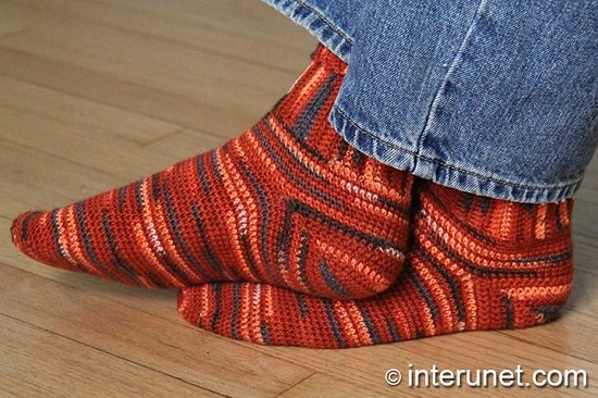 DIY Crochet Socks 12