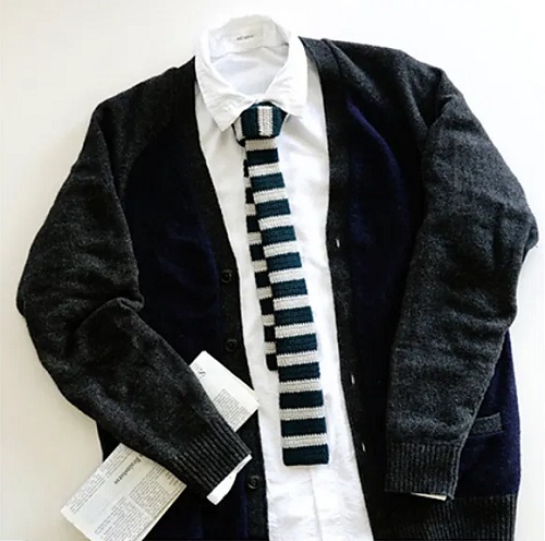 Men Necktie Free Crochet Patterns 4