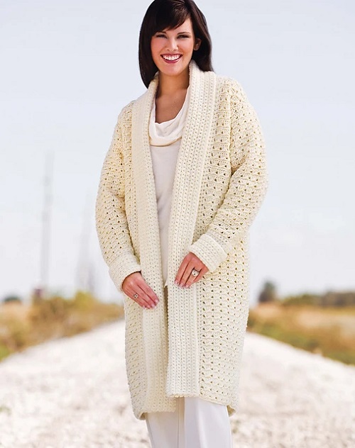 Winter White Car Coat