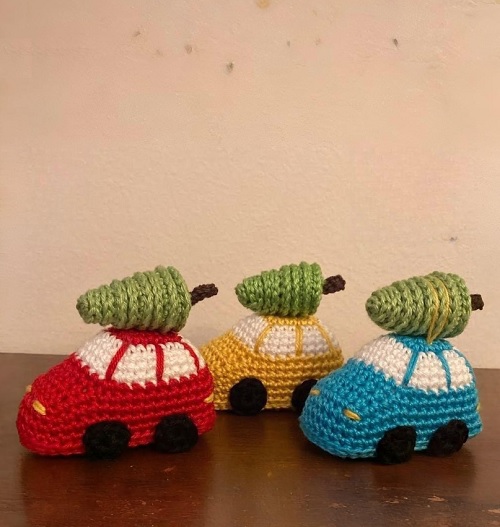 Amigurumi tutorial Keychain Mini Car