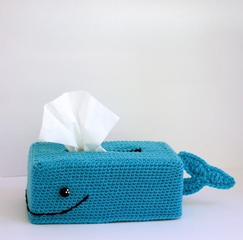 Whale Tissue Box Cover