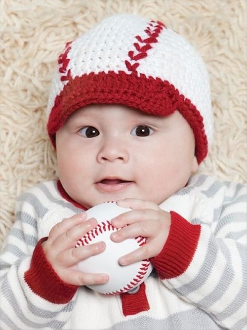 Baby Baseball Training Cap Crochet Pattern