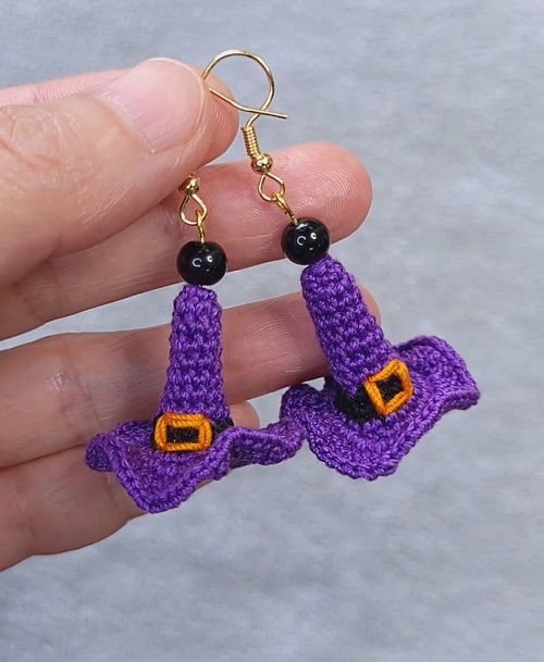 Witch Hat Earrings
