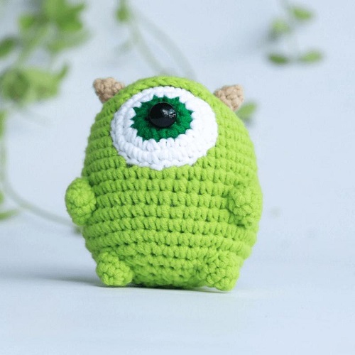 amigurumi-chubby-mike-wazowski-free-crochet-pattern