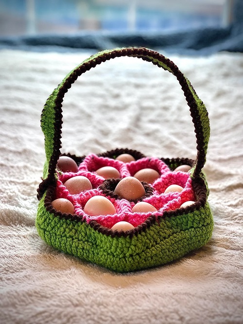 Sunflower Egg Collecting Basket