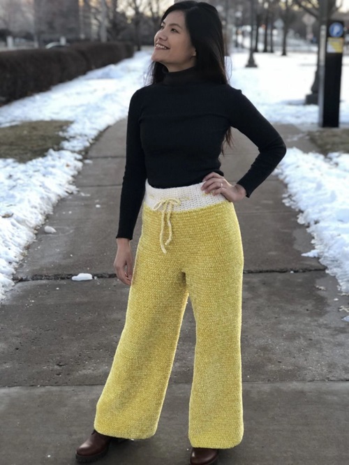 Crochet Women Long Pants Free Patterns 4