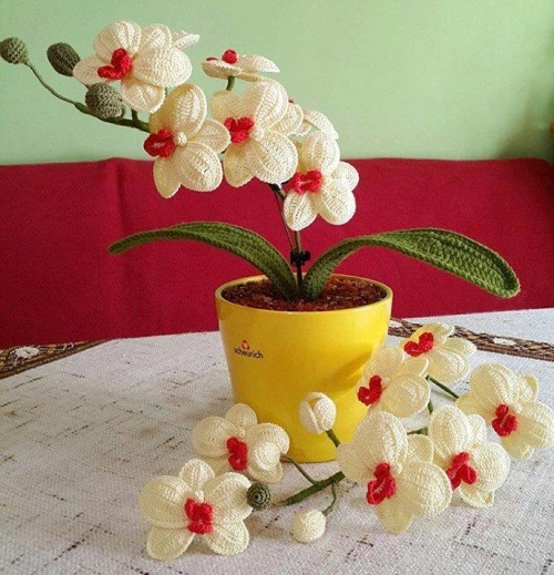 DIY Crochet Orchid Patterns Ideas