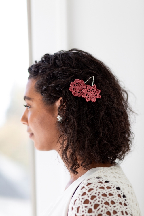 Flower Girl Hair Clips