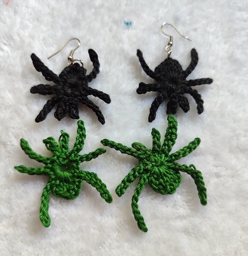 spider earrings
