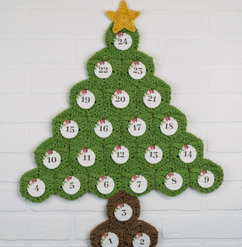 Christmas Tree Advent Calendar Free Crochet Pattern