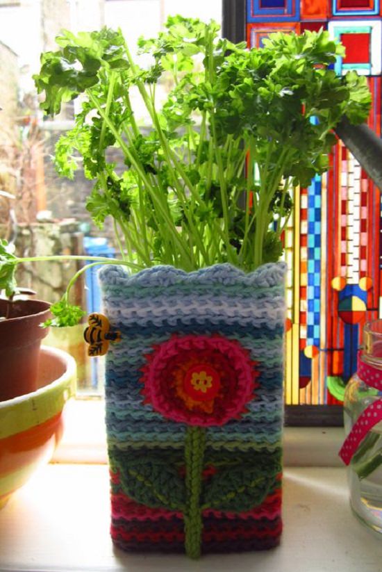 DIY Crochet Planter 4