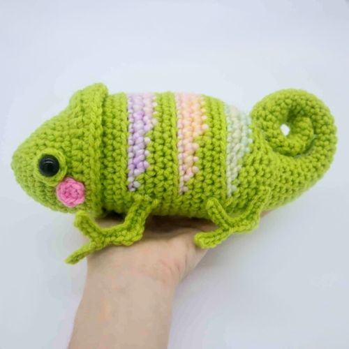 Crochet Chameleon Free Amigurumi Pattern