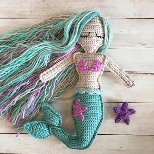 Ragdoll Mermaid Free Crochet Pattern