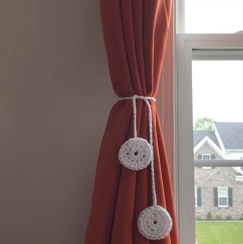 Crochet Curtain Tie Back