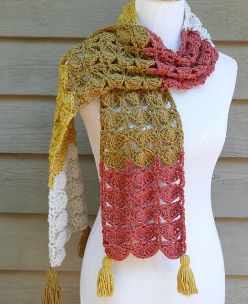 Ginkgo Leaf Scarf