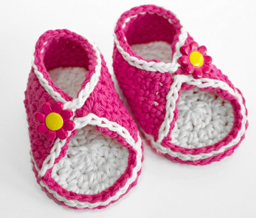 Crochet Baby Sandals 1