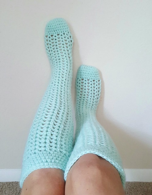 Knee High Socks Free Crochet Patterns 3