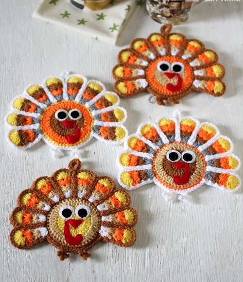 Stunning Crochet Animal Coasters Patterns 3