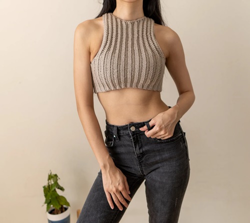 Modern Crocheted Crop Top