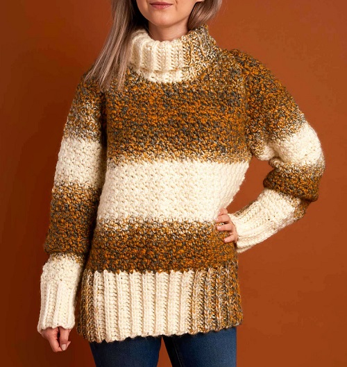 Comfy Turtleneck Long Sleeve Sweater