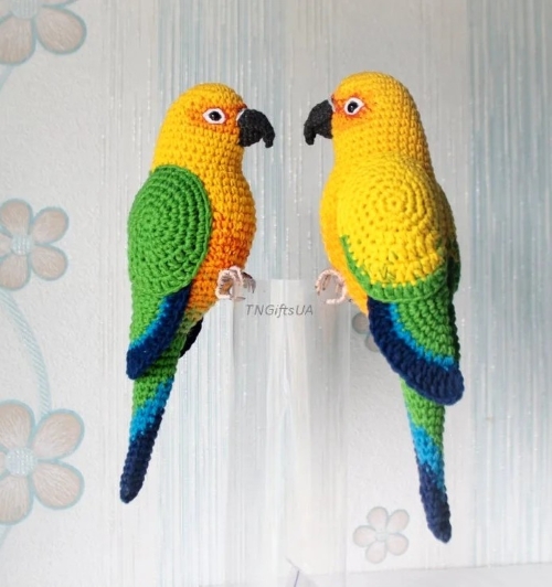 DIY Crochet Parakeets Free Pattern