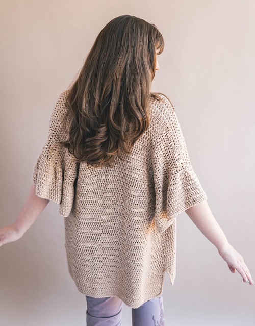 crochet ruffle cardigan free patterns 1