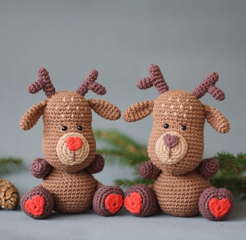 Christmas Crochet Reindeers Patterns 3