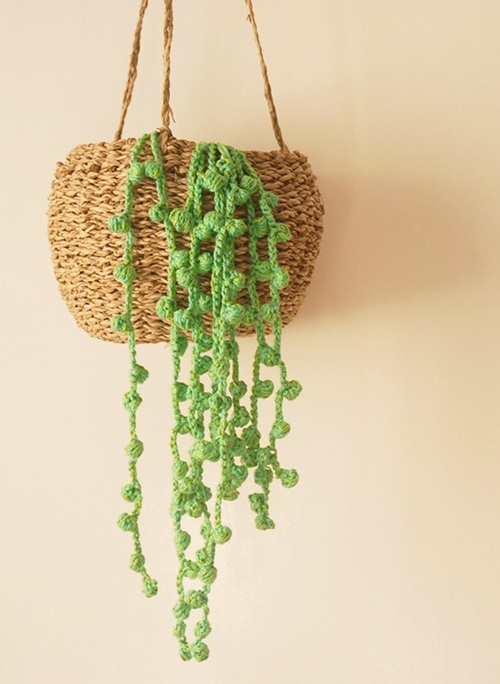 Crochet Succulent String of Pearls| Free Pattern