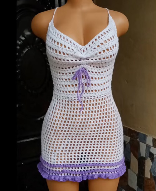 Crochet Mesh Dress