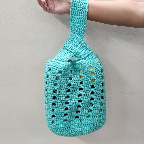 Stunning Free Crochet Japanese Knot Bag
